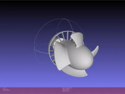 65mm High Pitch Impeller And Stator 3D print model