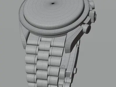 Omega Speedmaster watch with Box 3D model