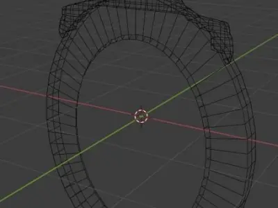 LOW POLY GOLD MIRROR  Free low-poly 3D model