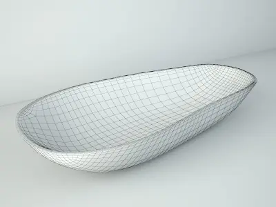 Old Turkana Kenya Wood Bowl 3D model