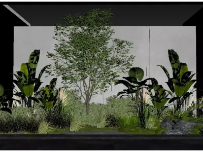  Indoor Plant Landscaping 3D model