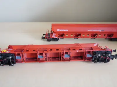 Pre supported Tads 960 self unloading freight car 3D print model