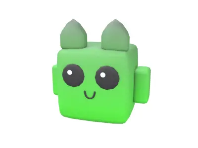 Basic Type Game Asset Pet Character v1 003 Low-poly 3D model