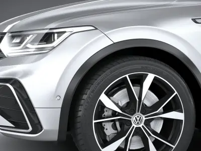Volkswagen Tiguan R-Line Allspace 2022 3D model