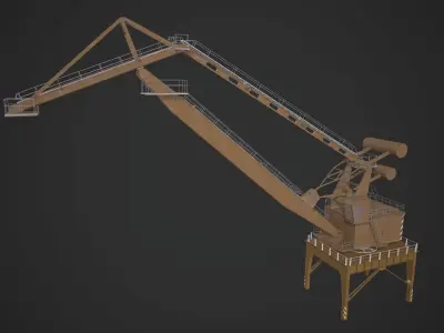 Port Crane 3D model