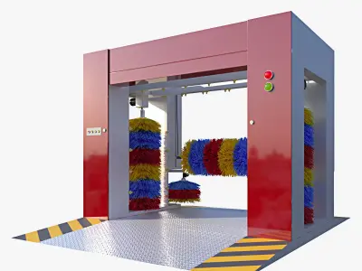 Car Wash 3D model