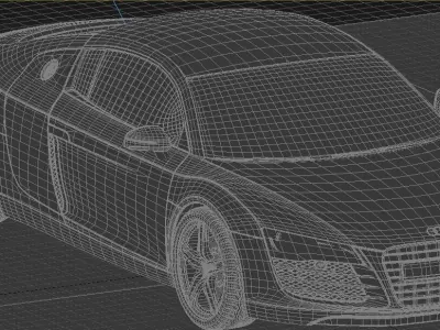 Audi R8 V10 Gold Edition 3D model
