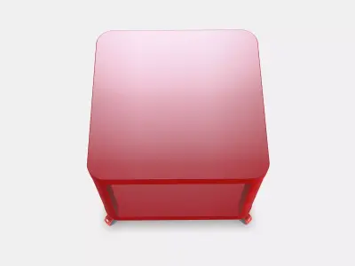 TINGBY Side table on castors 2 Low-poly 3D model