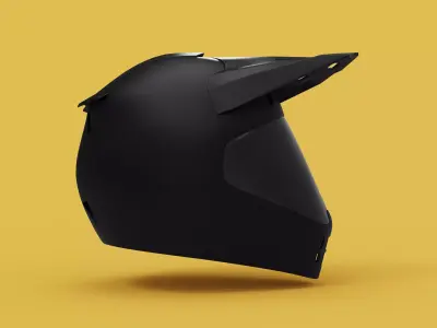 Motorcycle Riding Helmet 3D model