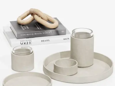 Decorative set 6 3D model buy