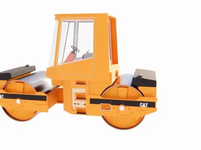 mechanical vibrating roller  3D print model