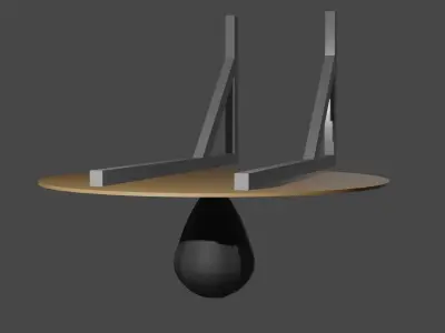 Boxing speed bag Low-poly 3D model