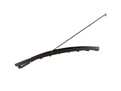 Motorized Pergola 6 nickel matte 3D model