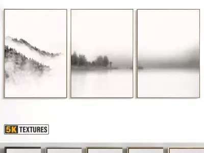 Abstract Painting Set of 3 pieces - No 44 Low-poly 3D model