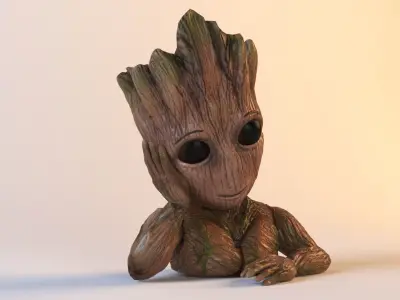 Groot Flower Pot 3D model