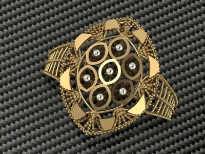 Bueatyfull women light wait rings  3D print model