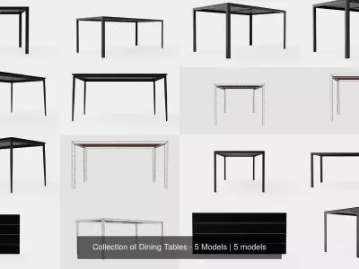 Collection of Dining Tables - 5 Models