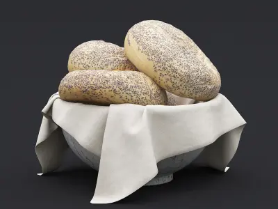 Bagel Bowl 3D model