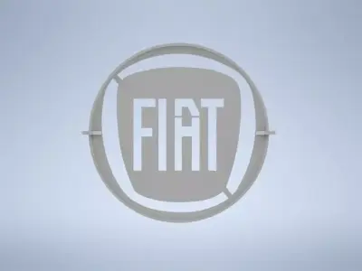 Printable Fiat logo template 3D print model