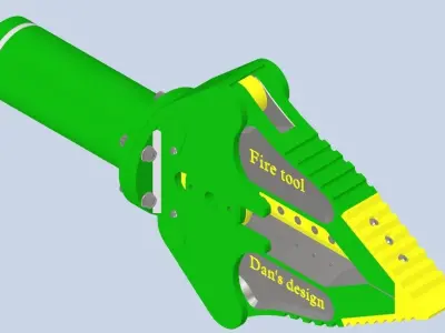 Emergency rescue tools hydraulic cutting shears for firefighters 3D model
