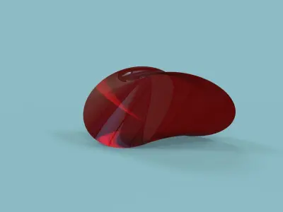 Oloid gemstone 3D model