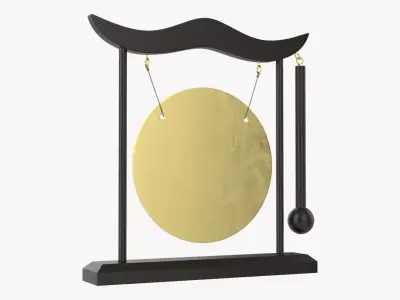 Table gong decorative 3D model