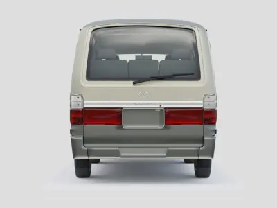Toyota Hiace 1993 Low-poly 3D model