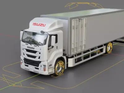 Isuzu Giga Tractor Cargo Truck 3D model