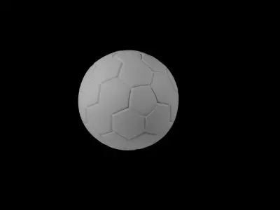Soccer-Ball Low-poly 3D model