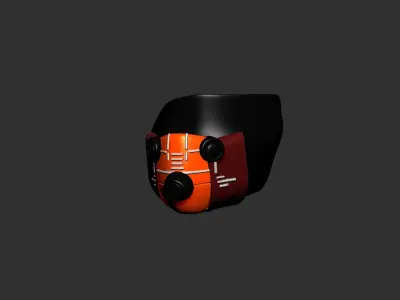 gas mask helmet high poly sculpt 3d printable 3D model