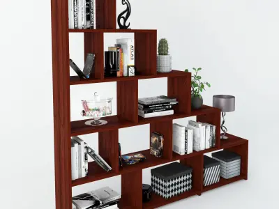 Shelf Staircase Decoration 3D model