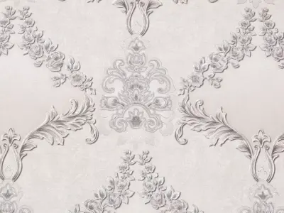 Blush Silver Trellis Damask Wallpaper  Texture