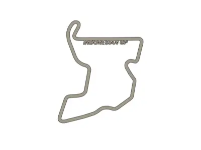 2025 Indonesian MotoGP Racing Track 3D print model