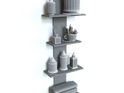 Bathroom accessories 2 3D model