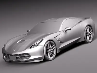 Chevrolet Corvette C7 Stingray Coupe 2014 3D model