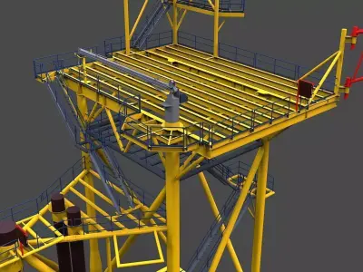 50 lean to platform Free 3D model