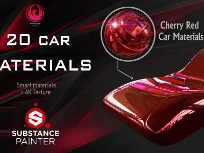 20 Car Materials 3D model