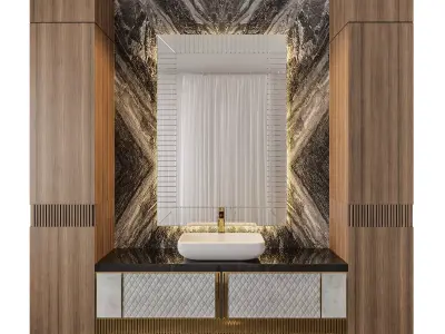 Luxury Bathroom 09 3D model