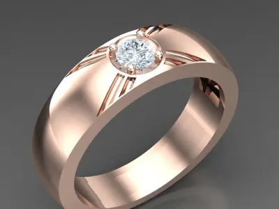 Luxury Men Rings Designs 4MR055 3D print model