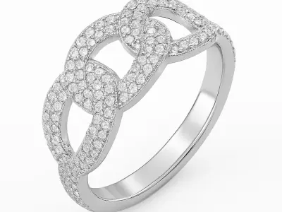 3D Diamond Ring Model  3D model