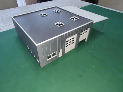 1 87 Scaled truck garage 3D print model