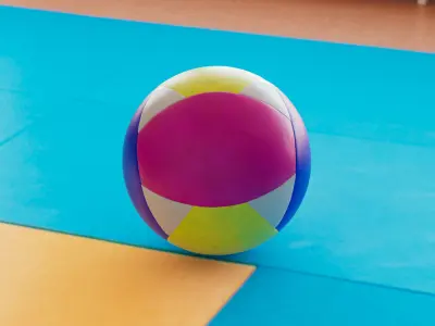 Volleyball Low-poly 3D model