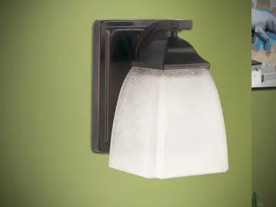 Antique Bronze Gilberto 1-Light Armed Sconce Free 3D model