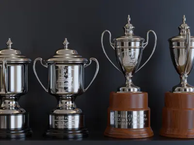 Racing Trophy - 24hrs of Daytona Low-poly 3D model