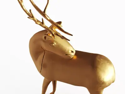 Deer statue for decor 3D model