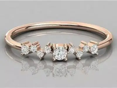 woman rings  Free 3D print model