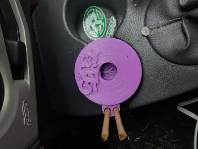 Ashtray for car cupholder 3D print model