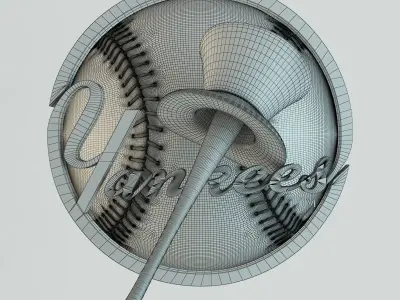 Baseball Sign 3D model