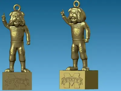 NCAA - Hanging Figurine Mississippi State University - 3D 3D print model