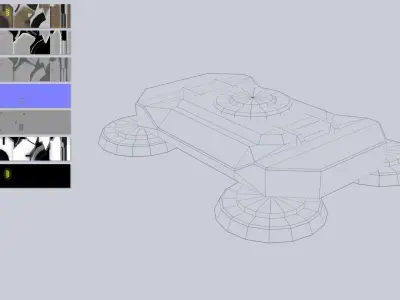 Sci fi trap Low-poly 3D model